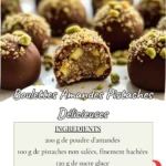 Les Boulettes Amandes Pistaches Délicieuses sont une friandise sucrée qui apporte un goût irrésistible grâce à la combinaison des amandes et des pistaches. Ces petites douceurs sont enrobées de noix de coco et sont parfaites pour être servies lors de vos occasions spéciales ou tout simplement pour vous faire plaisir.