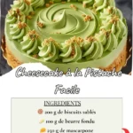 Le cheesecake a la pistache
