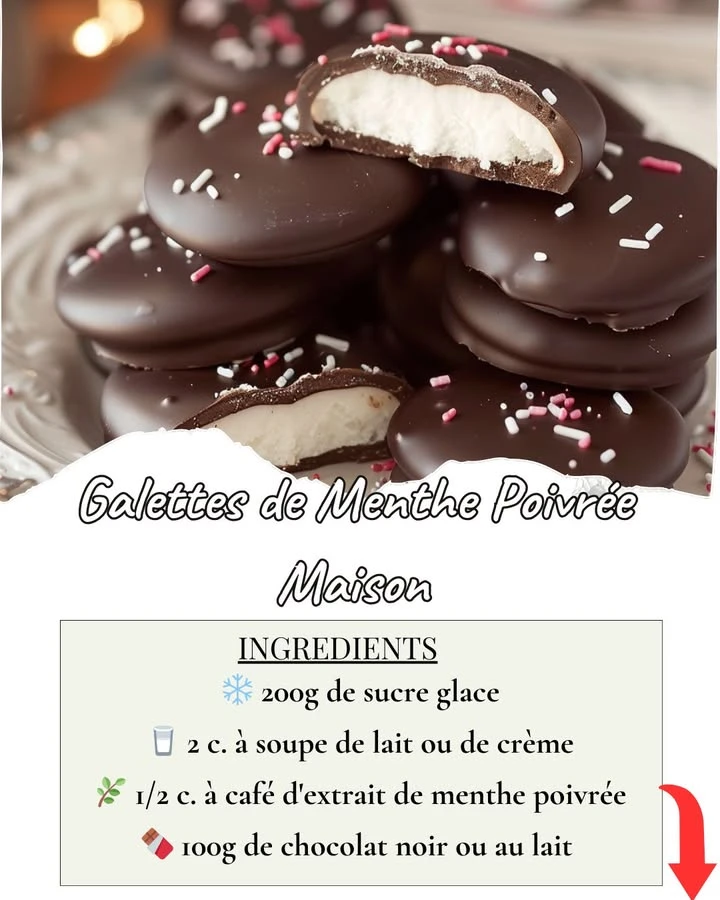 Préparez de délicieuses Galettes de Menthe Poivrée Maison, parfaites pour les fêtes. Une recette facile pour des biscuits frais et gourmands
