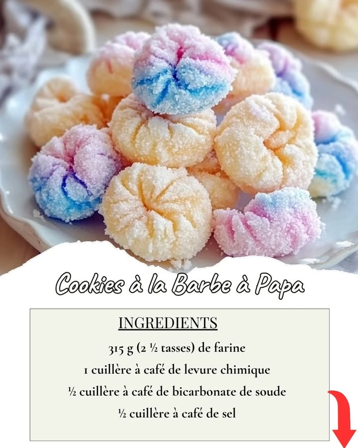 Cookies à la Barbe à Papa