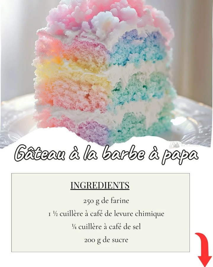 Gâteau à la Barbe à Papa