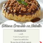 Le Gâteau Crumble au Nutella est un dessert délicieux qui combine la douceur du Nutella avec une texture croustillante. Ce gâteau est parfait pour toutes les occasions, que ce soit pour un goûter, un dessert ou simplement pour se faire plaisir.
