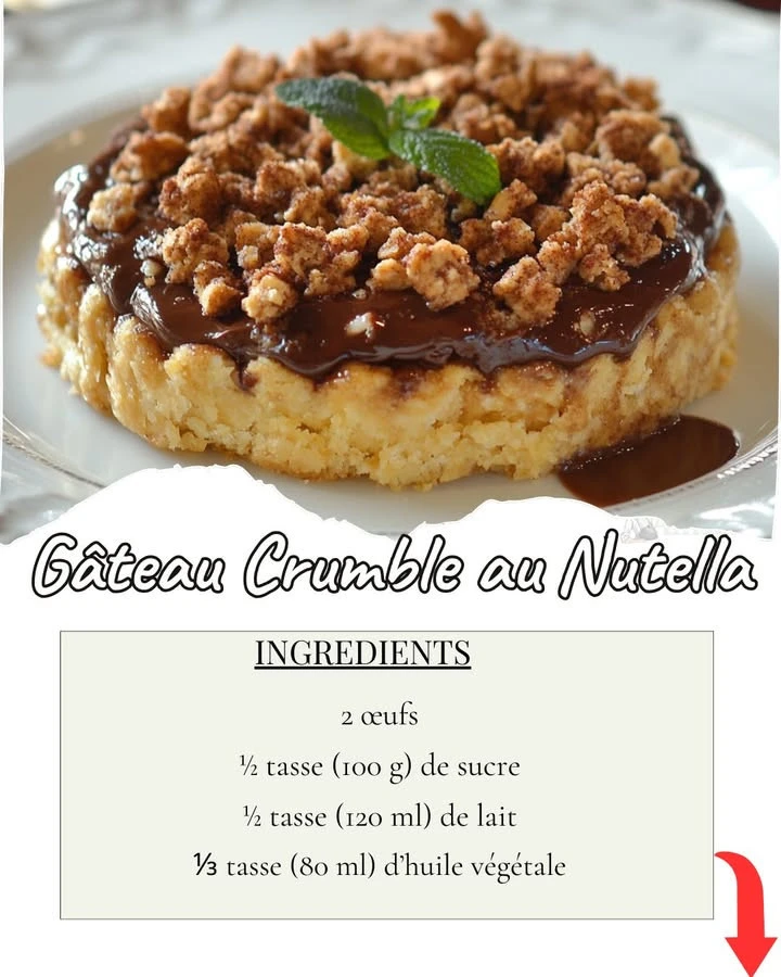 Le Gâteau Crumble au Nutella est un dessert délicieux qui combine la douceur du Nutella avec une texture croustillante. Ce gâteau est parfait pour toutes les occasions, que ce soit pour un goûter, un dessert ou simplement pour se faire plaisir.