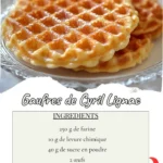 Gaufres de Cyril Lignac