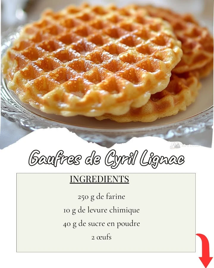 Gaufres de Cyril Lignac