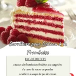 Garniture aux Framboises pour Gâteau