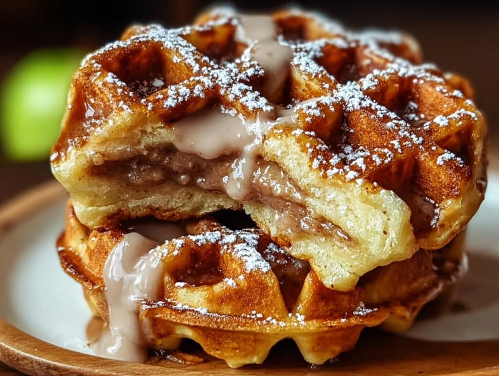 Apple Fritter Waffle Donuts