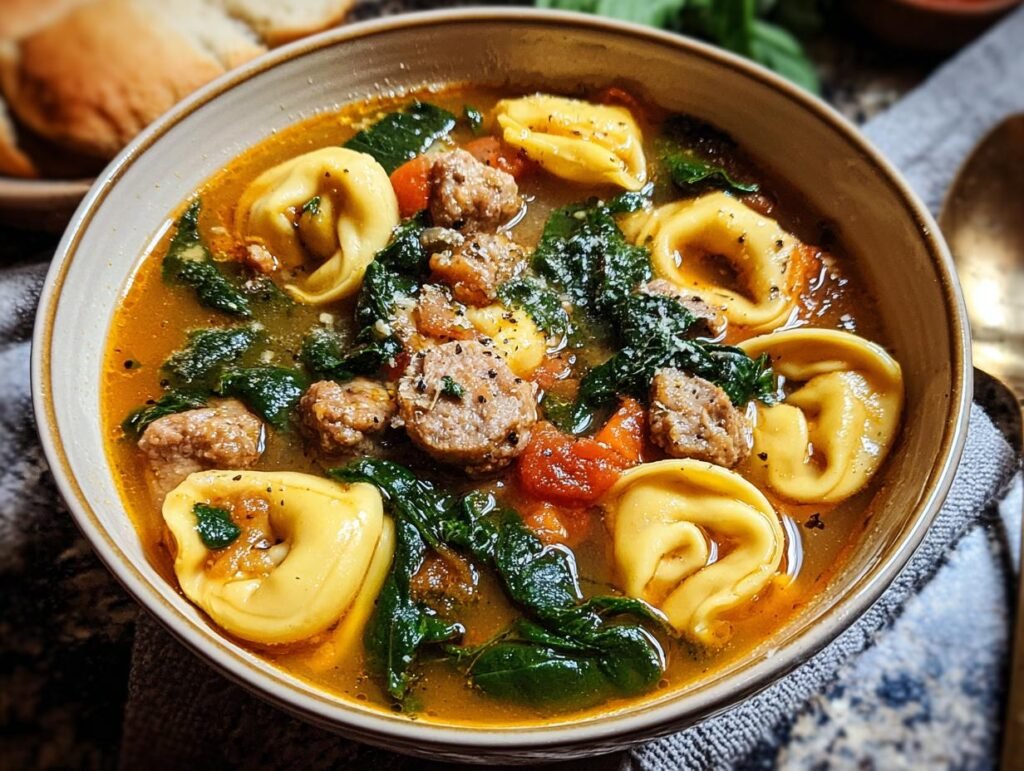 Italian Sausage Tortellini Soup