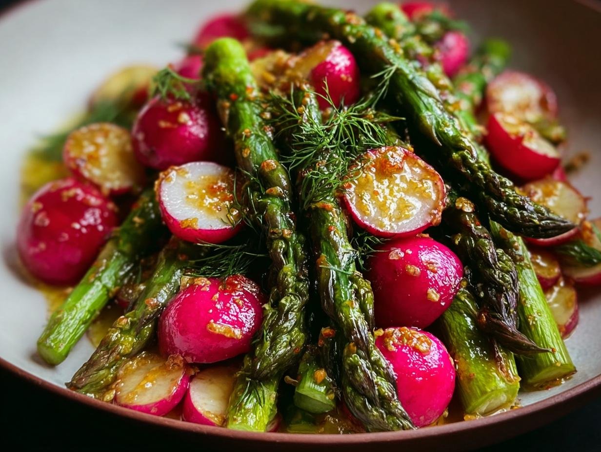 Amazing Roasted Asparagus Radishes Mustard Delight - Roasted Asparagus Radishes Mustard - additional detail