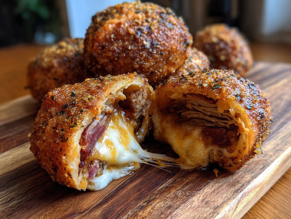 Smoked Brisket Cheese Pretzel: 1 Amazing Appetizer - Smoked Brisket Cheese Pretzel - additional detail
