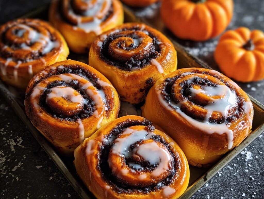 Spooky Cinnamon Rolls For