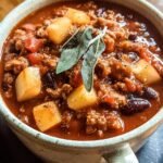 Amazing Apple Sage Turkey Chili: 1 Juicy Bite 5 Apple Sage Turkey Chili