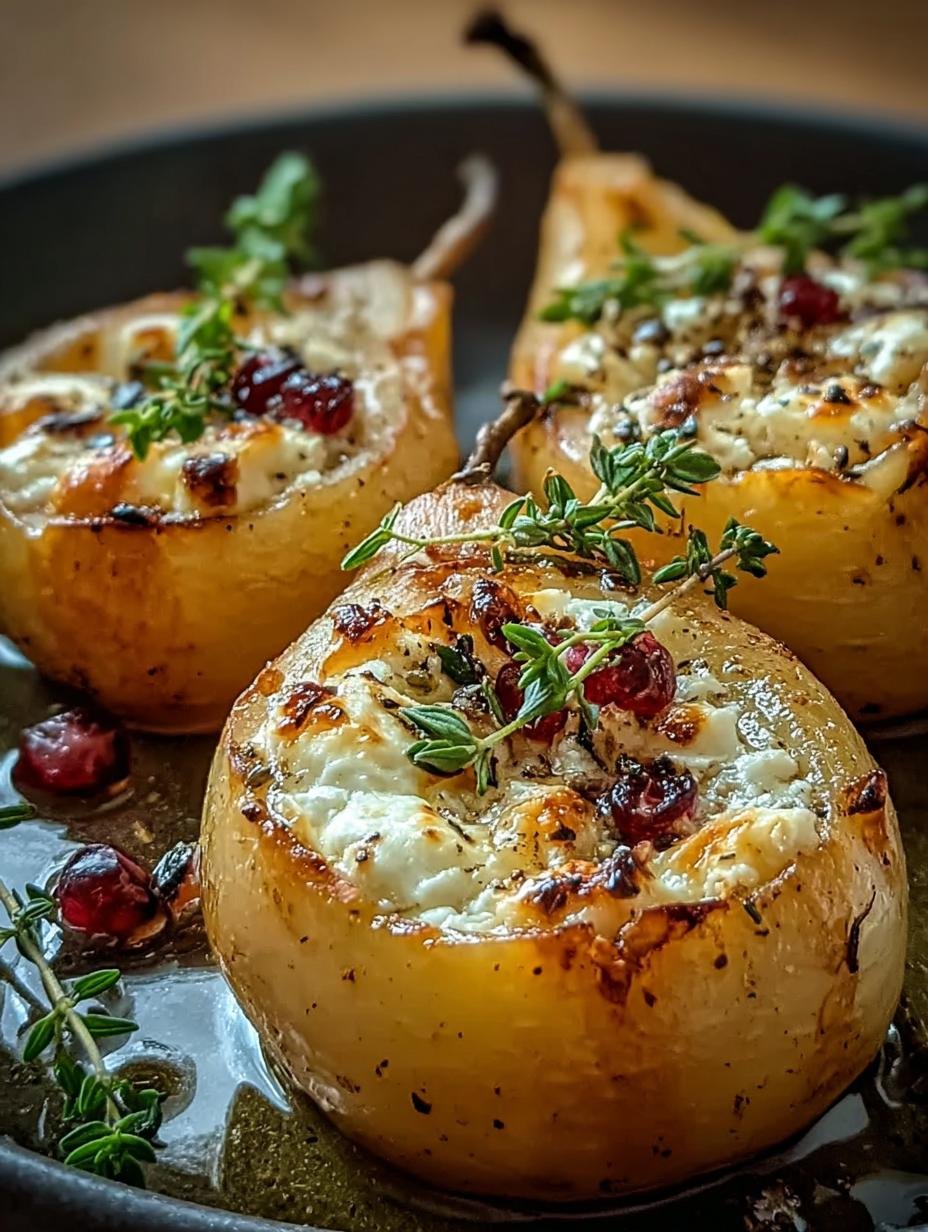 Baked Pears Feta Honey: Pure Magic Appetizer - Baked Pears Feta Honey - additional detail