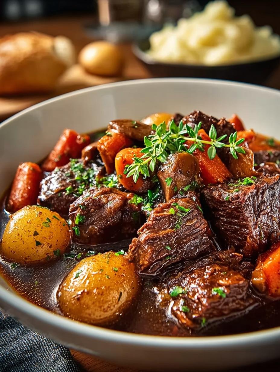 Beef Bourguignon: 5 Secrets for the Best Comfort Meal - Beef Bourguignon - additional detail