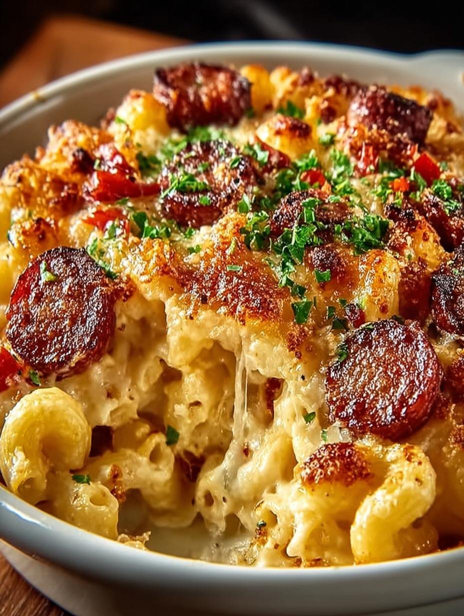 Cajun Mac Cheese Andouille