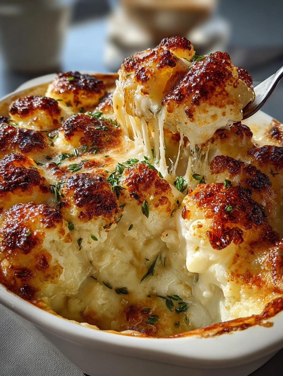 Creamy Cauliflower Gratin with