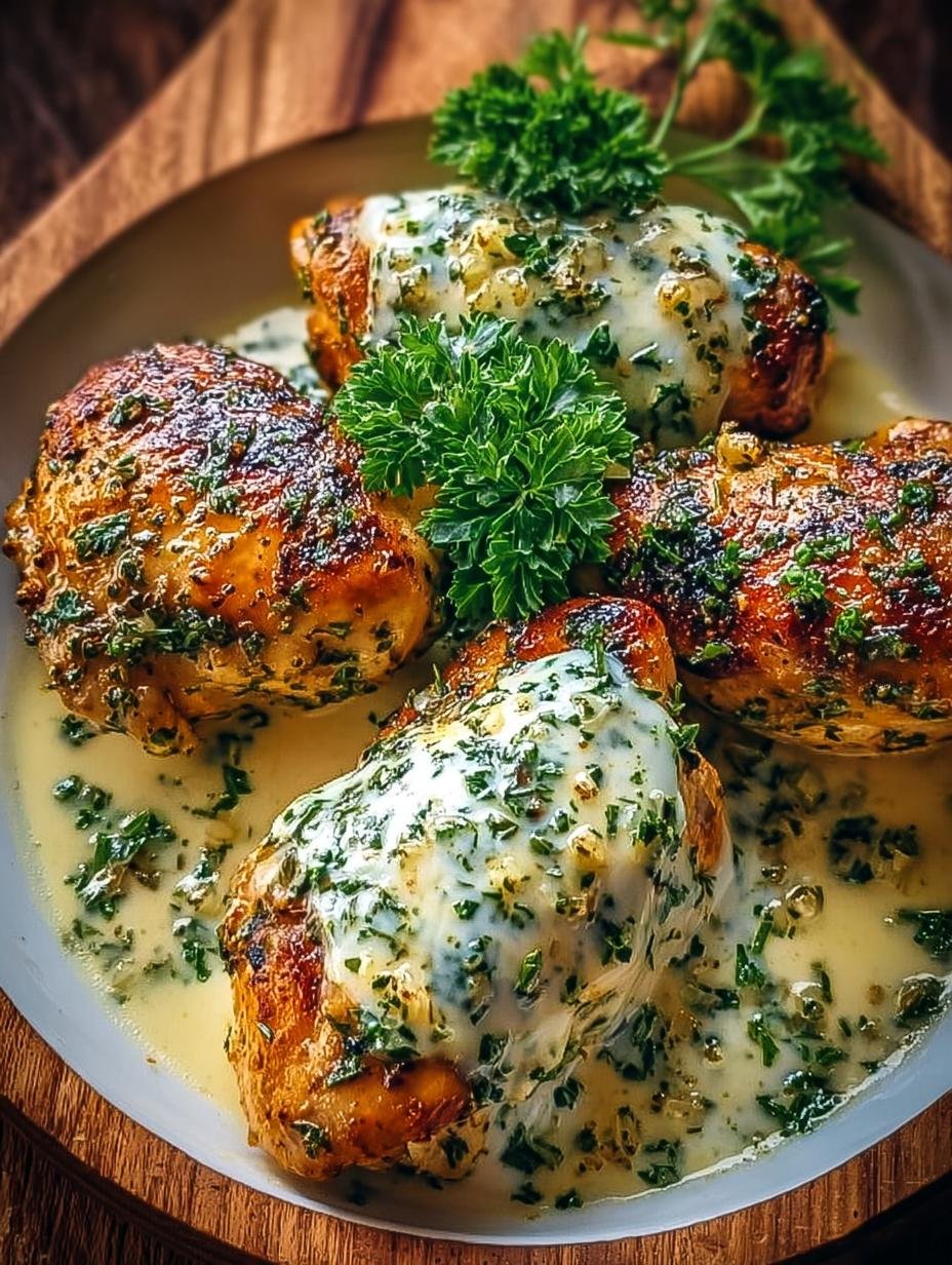 Creamy Garlic Herb Chicken: 35 Min Comfort Meal - Creamy Garlic Herb Chicken - additional detail
