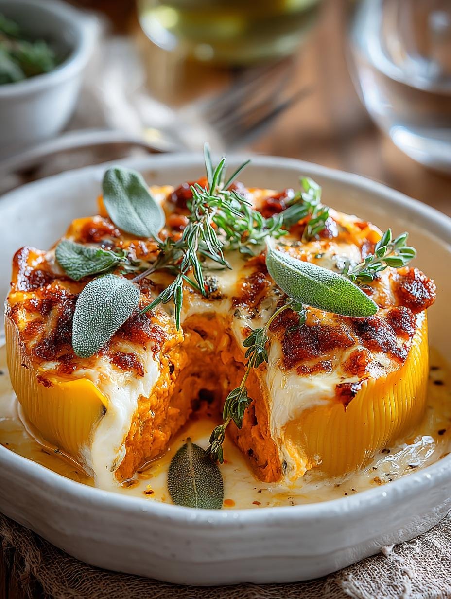 Irresistibly Creamy Pumpkin Ricotta Stuffed Shells - Creamy Pumpkin Ricotta Stuffed - main visual representation