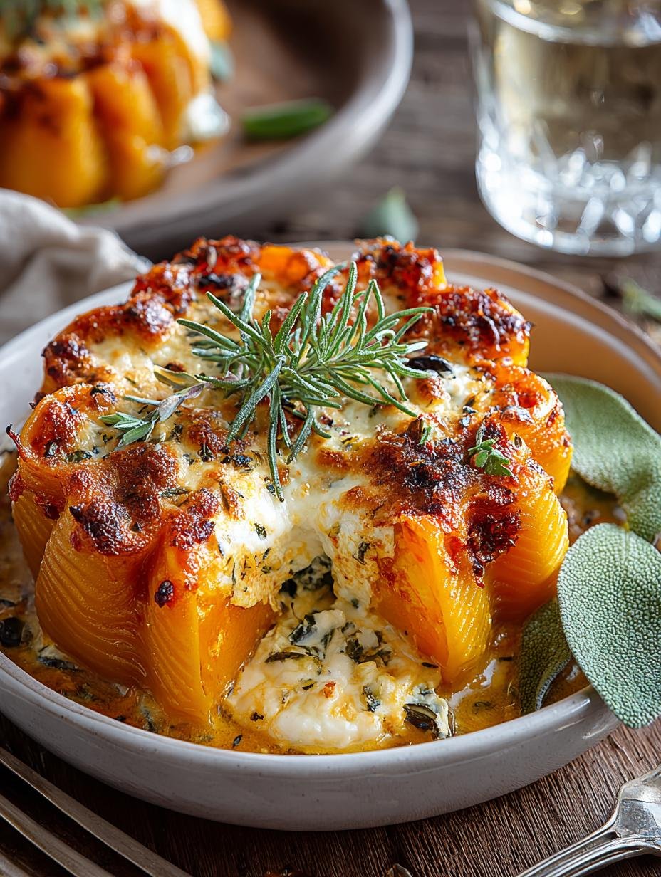 Irresistibly Creamy Pumpkin Ricotta Stuffed Shells - Creamy Pumpkin Ricotta Stuffed - additional detail