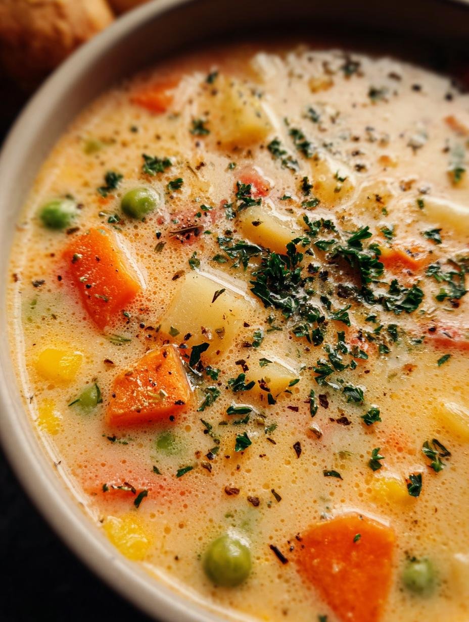 Creamy Vegetable Soup: 1 Amazing Comfort Bowl - Creamy Vegetable Soup - additional detail