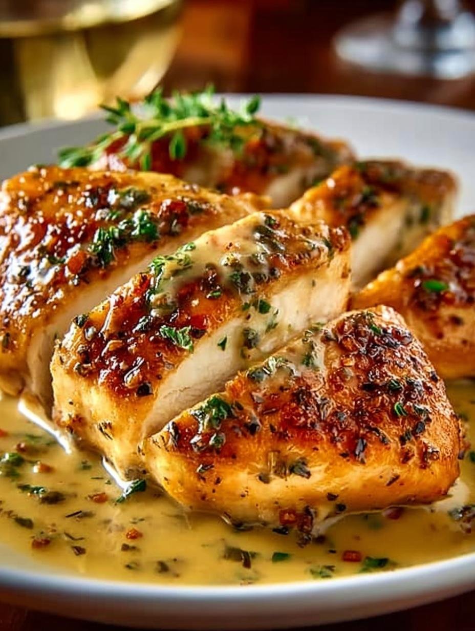 Dijon Chicken Garlic Wine