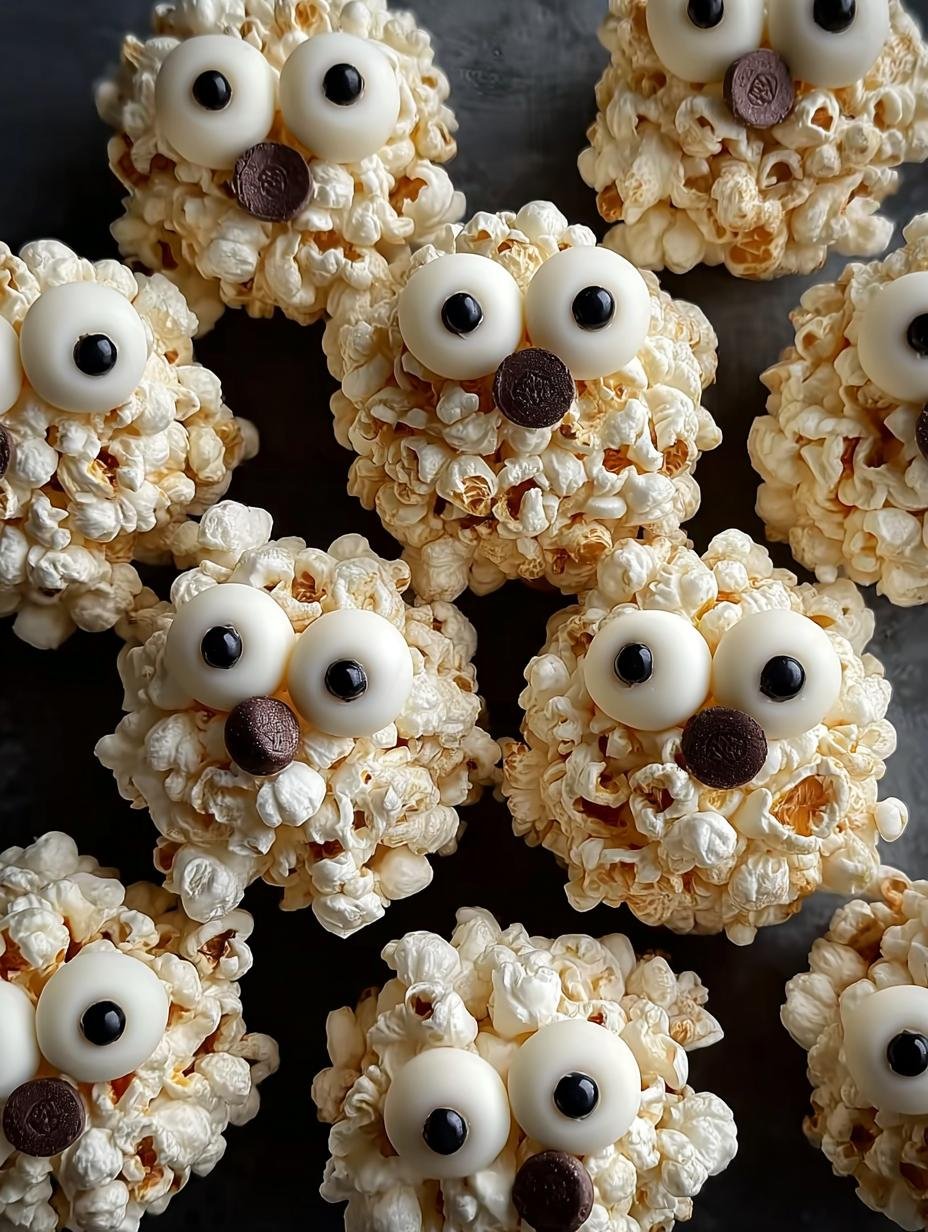 Ghost Popcorn Balls: 1 Spooky Make - Ghost Popcorn Balls - main visual representation