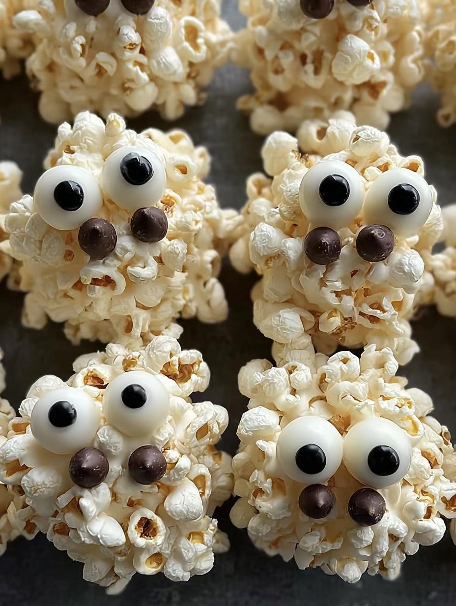 Ghost Popcorn Balls: 1 Spooky Make - Ghost Popcorn Balls - additional detail