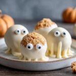 Ghostly Peanut Butter Balls: 10 Creepy Halloween Treats 4 Ghostly Peanut Butter Balls