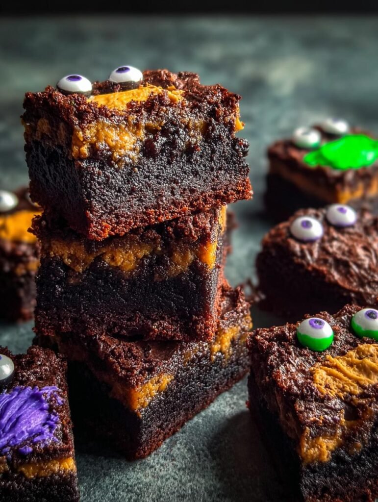 Halloween Monster Brownies