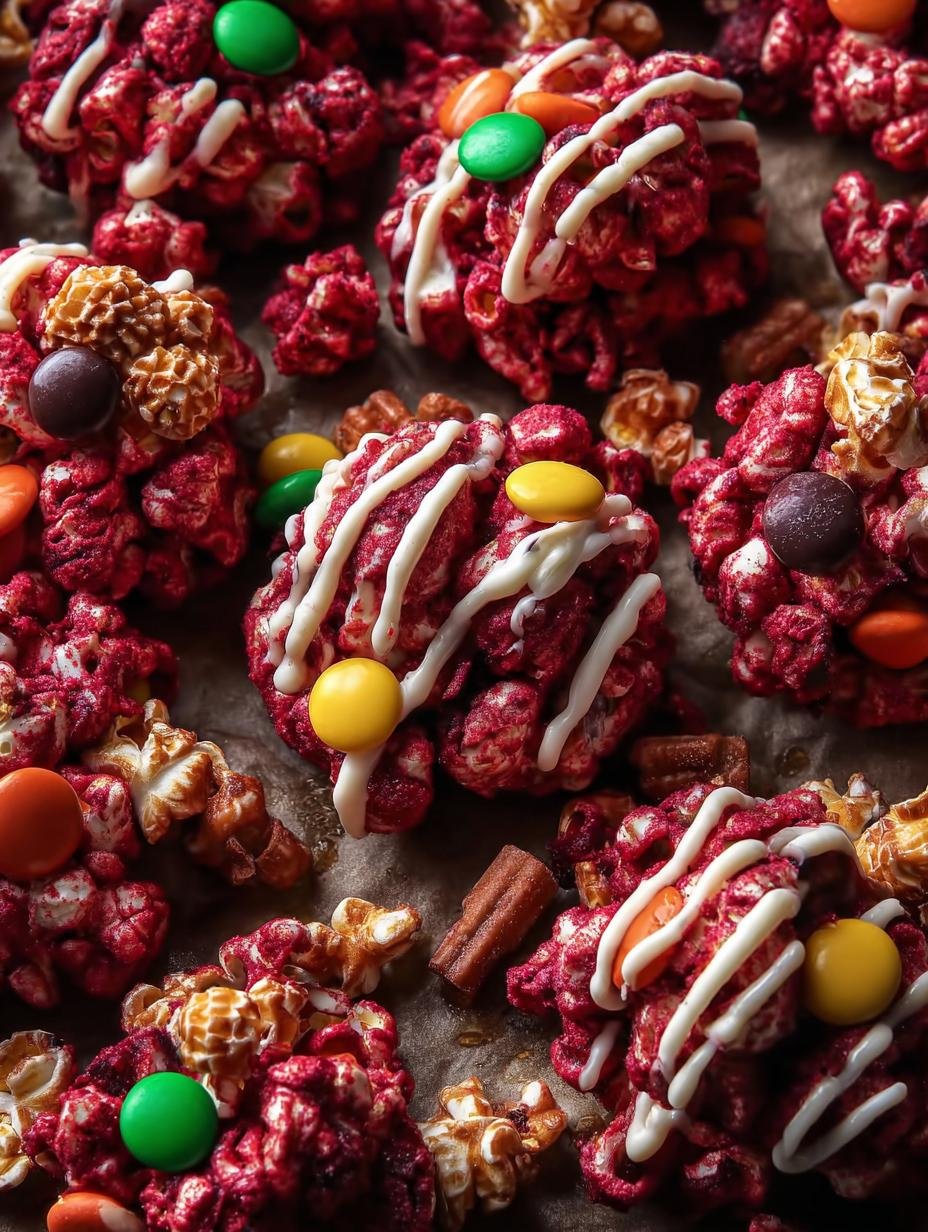 Halloween Red Velvet Popcorn