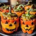 Halloween Stuffed Peppers