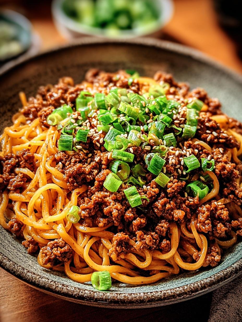 Mongolian Ground Beef Noodles: Flavorful 30-Min Dinner - Mongolian Ground Beef Noodles - additional detail