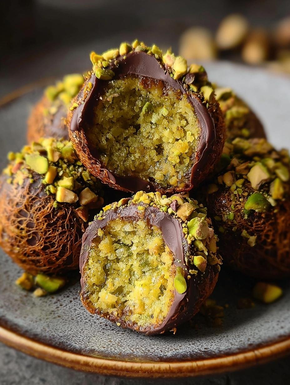 Pistachio Chocolate Balls: Decadent 1-Bite Bliss - Pistachio Chocolate Balls - additional detail
