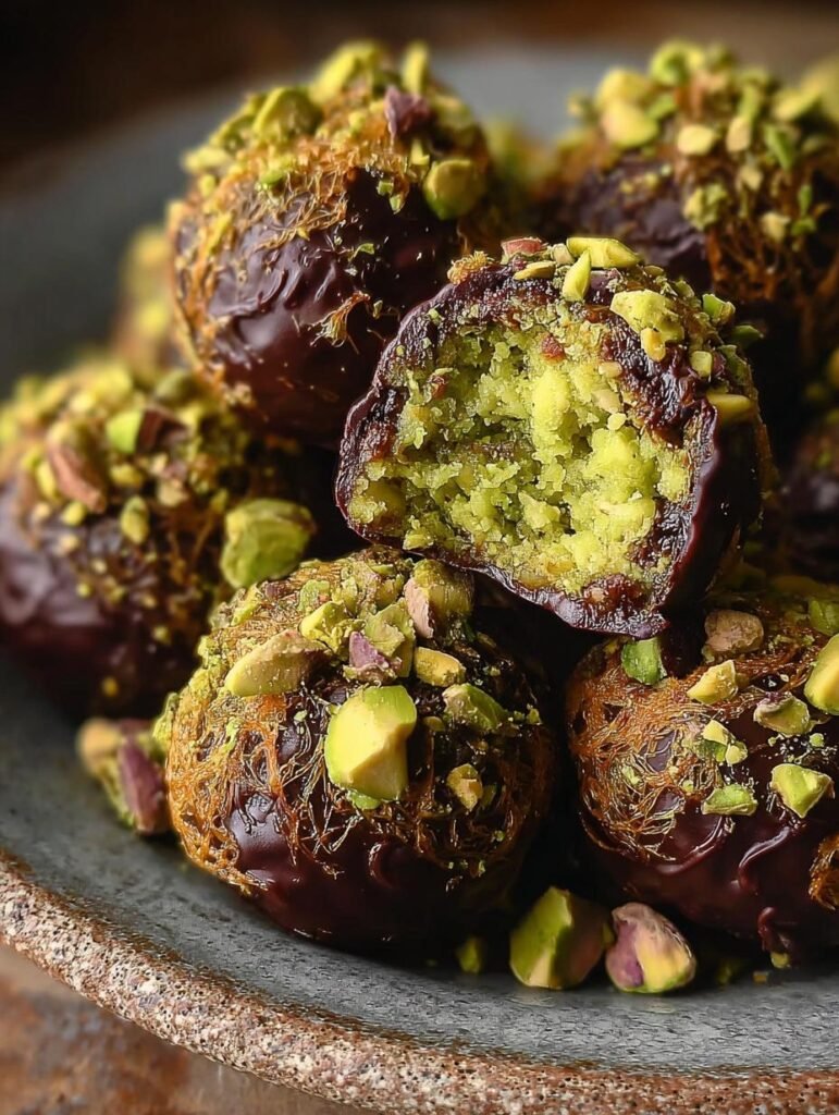 Pistachio Chocolate Balls