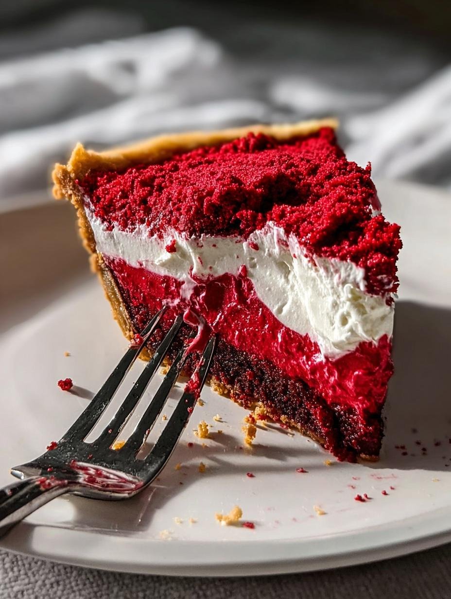 Red Velvet Brownie Pie: 1 Amazing Fudgy Dessert - Red Velvet Brownie Pie - main visual representation