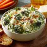 Roasted Broccoli Artichoke Dip