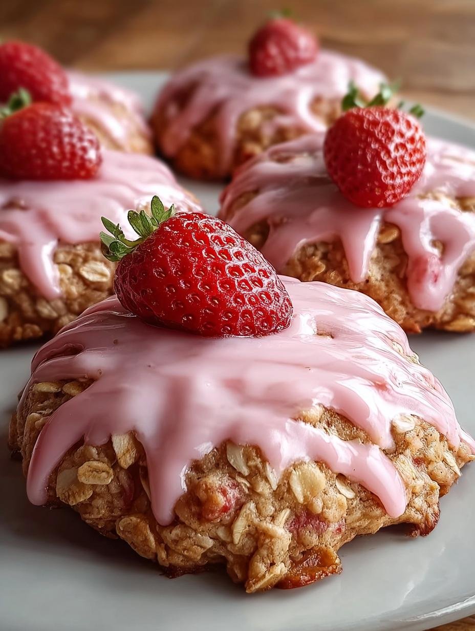 Amazing Strawberry Oatmeal Cookie Icing: 2 Ways 1 Strawberry Oatmeal Cookie Icing
