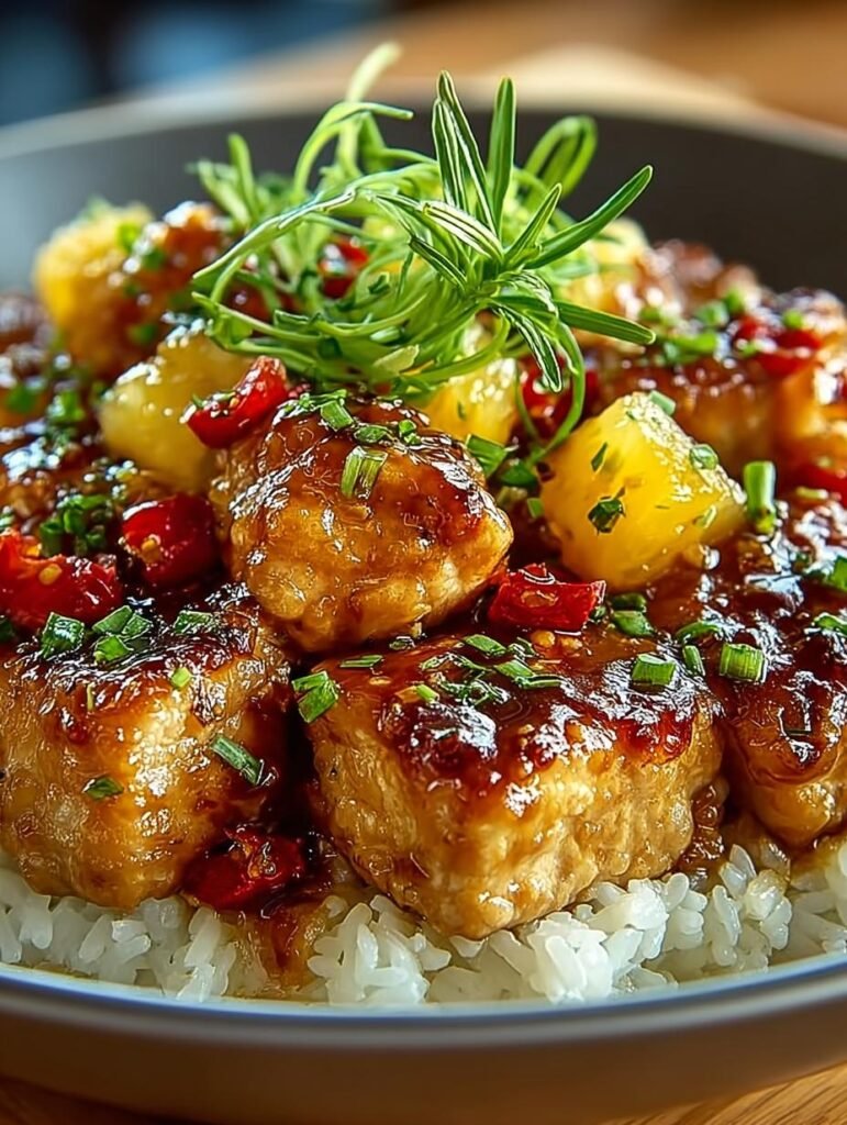 Sweet Savory Pineapple Chicken