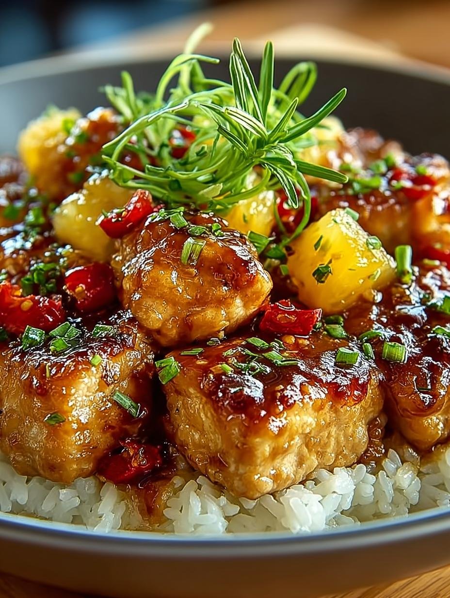 Sweet Savory Pineapple Chicken