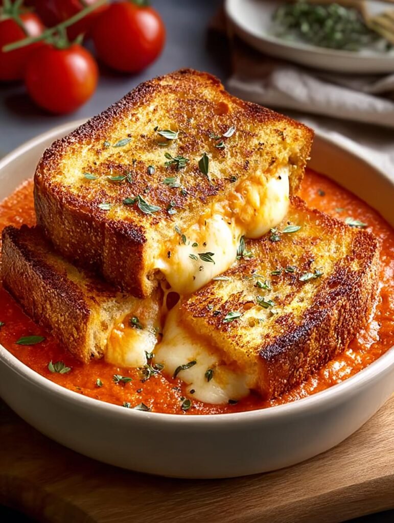 Tomato Soup Grilled Cheese