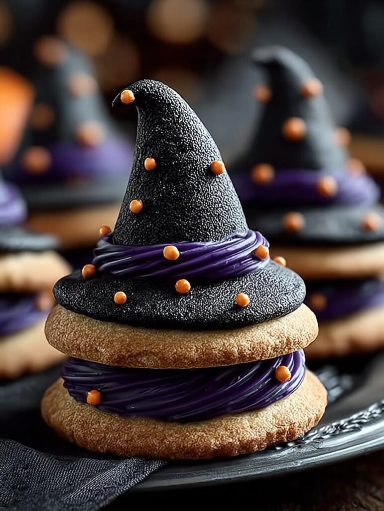 Witch Hat Halloween Cookies