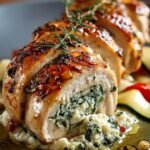 Zucchini Feta Stuffed Chicken