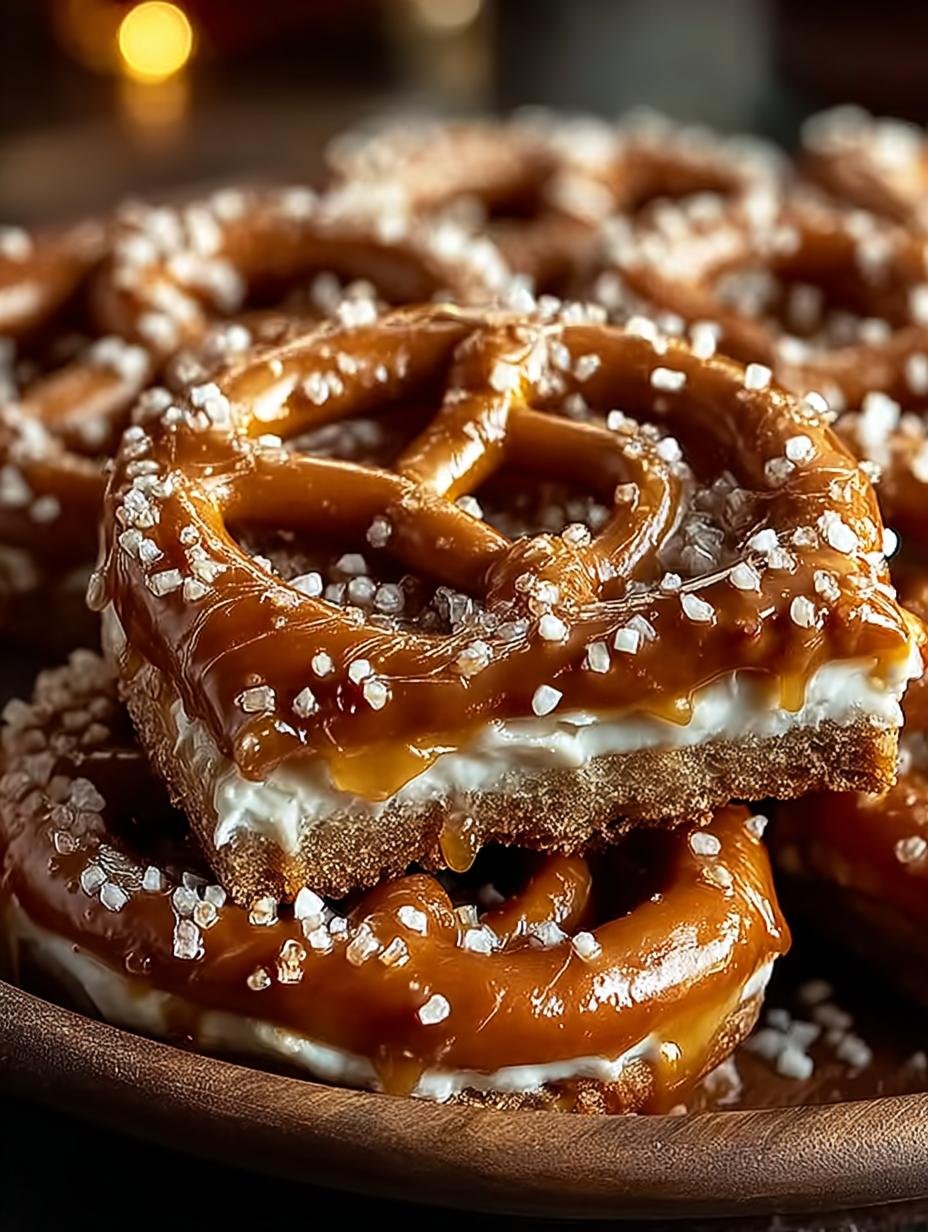 Bake Salted Caramel Pretzel Bars: Irresistibly Sweet Treats - Bake Salted Caramel Pretzel - main visual representation