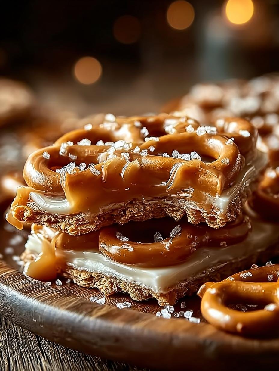 Bake Salted Caramel Pretzel Bars: Irresistibly Sweet Treats - Bake Salted Caramel Pretzel - additional detail