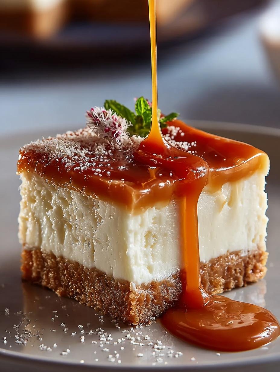 Caramel Cheesecake Slice