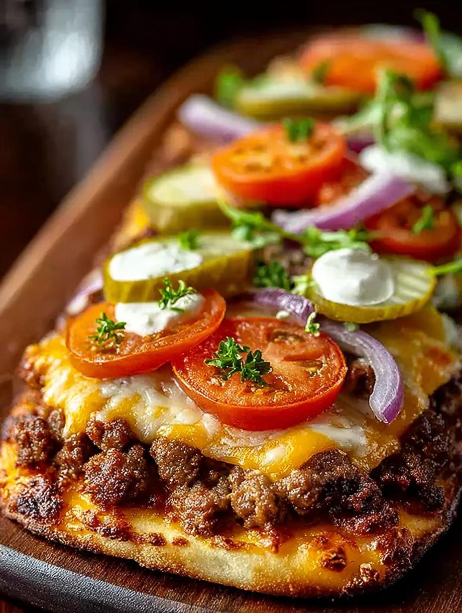 Cheeseburger Flatbreads