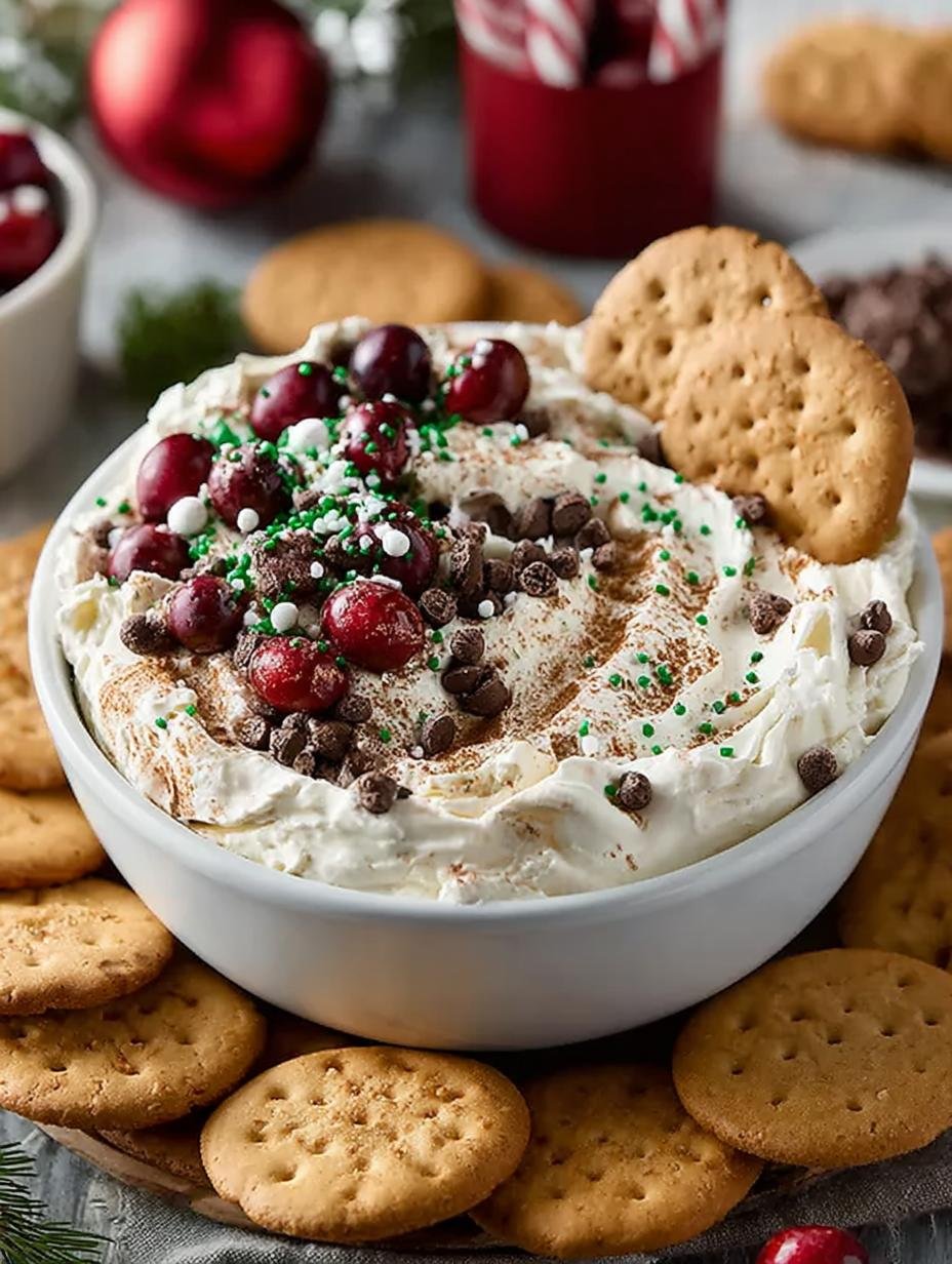 Delicious Christmas Cookie Dough Dip for Holiday Fun - Christmas Cookie Dough Dip - additional detail