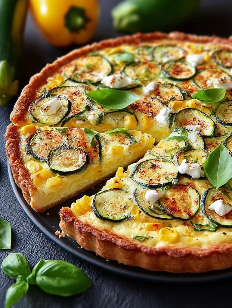 Corn Zucchini Goat Cheese