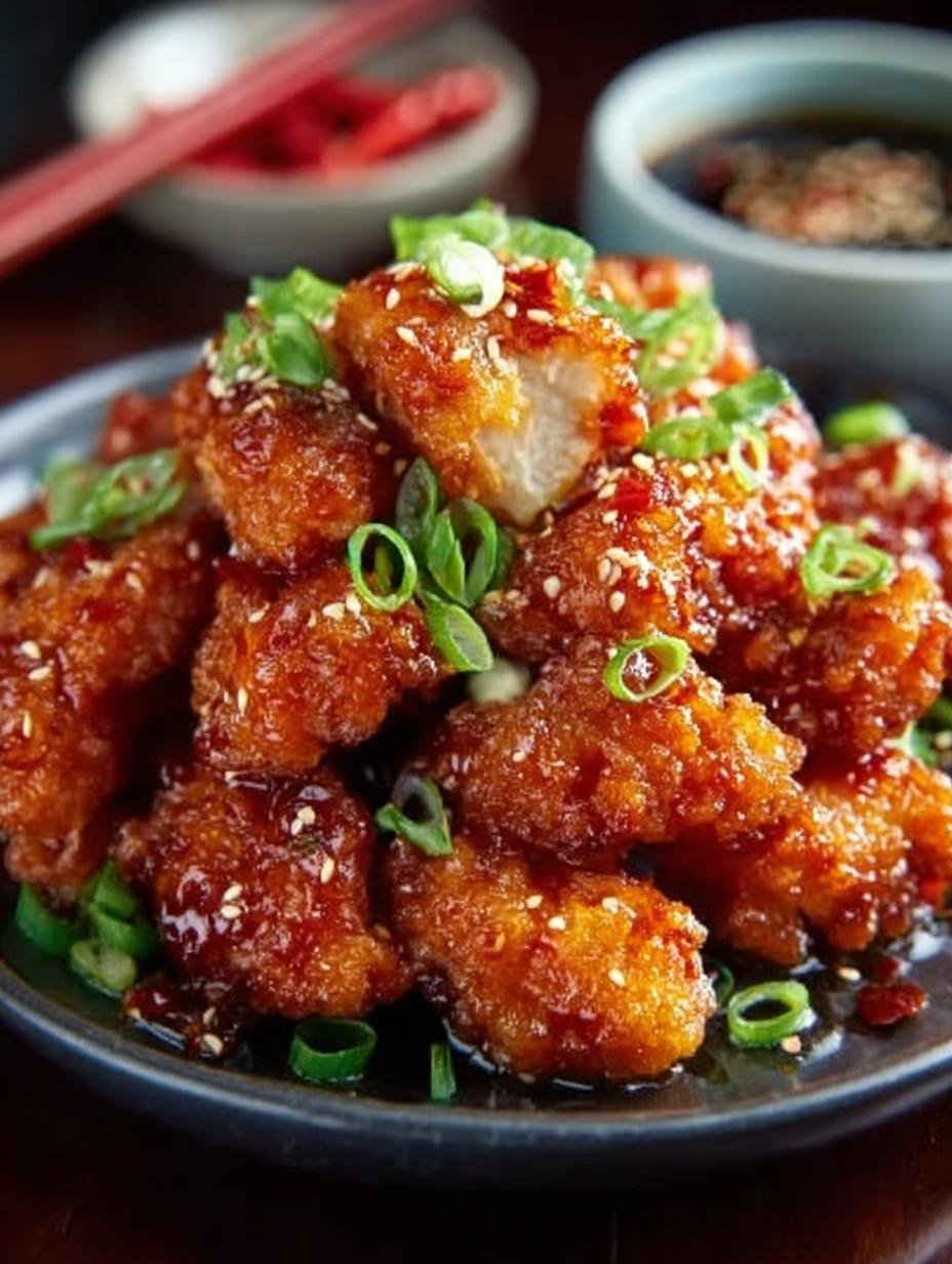 Crispy Chili Chicken with Sweet Honey Sauce: 4 Steps - Crispy Chili Chicken with - additional detail