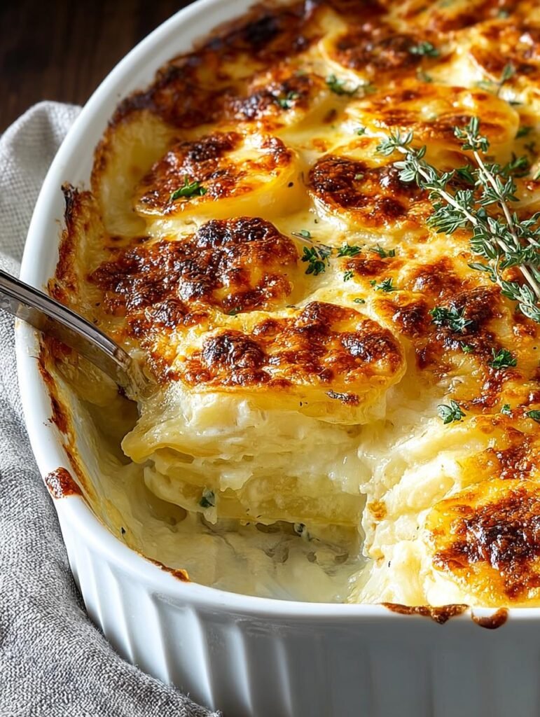 Irresistible Cheesy Scalloped Potatoes